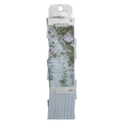 Nature Pergolato da Giardino 50x150 cm PVC Bianco 6040701