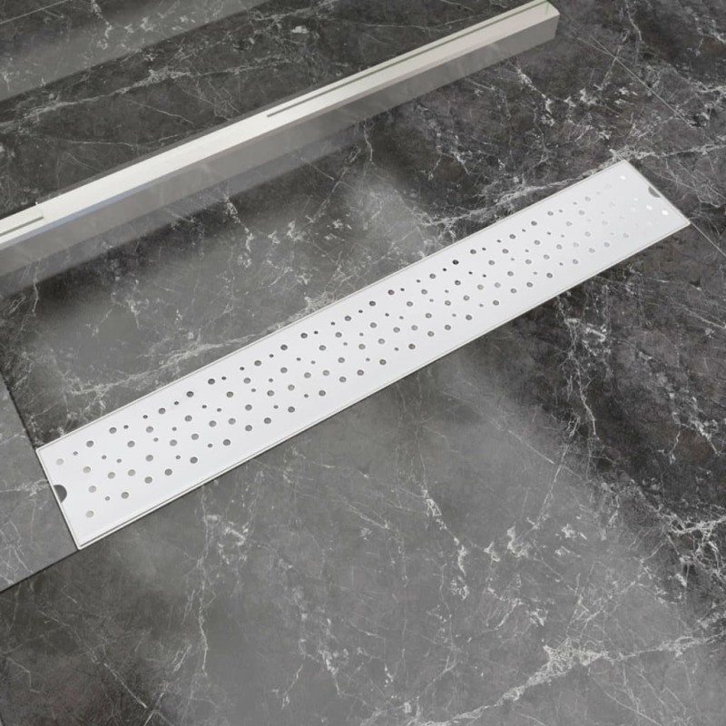   Canaletta di Drenaggio per Doccia Bolle 730x140 mm Acciaio Inox