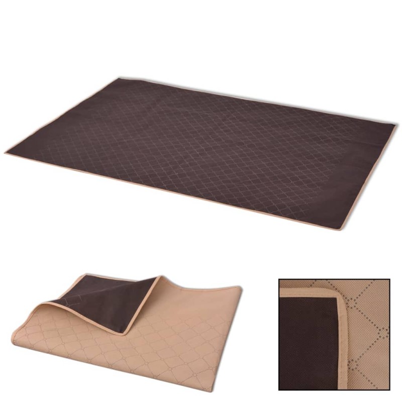   Tovaglia da Picnic Beige e Marrone 100x150 cm