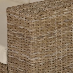   Divano a 3 Posti Set 8 pz in Vero Rattan