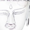 Testa di Buddha Decorazione in Alluminio Argento