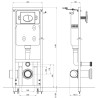   Sciacquone a Scomparsa 11 L 41x14x(110-125) cm