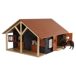 Kids Globe Stalle con 2 Box e 1 Officina 1:24 610167