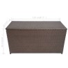   Baule da Giardino Marrone 120x50x60 cm in Polyrattan