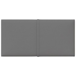 Pannelli Murali 12 pz Grigio Chiaro 30x15 cm Tessuto 0,54 m²