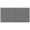 Pannelli Murali 12 pz Grigio Chiaro 30x15 cm Tessuto 0,54 m²