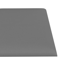 Pannelli Murali 12 pz Grigio Chiaro 30x15 cm Tessuto 0,54 m²