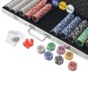   Set da Poker con 500 Chips Laser in Alluminio