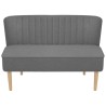   Divano in Stoffa 117x55,5x77 cm Grigio Chiaro