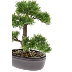 Emerald Bonsai Cedro Artificiale 32 cm 420001 Verde