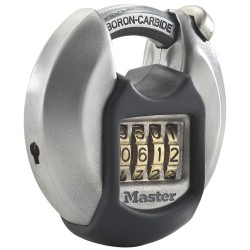 Master Lock Lucchetto a Disco Excell in Acciaio Inox 70 mm M40EURDNUM