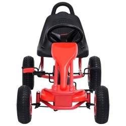   Go Kart a Pedali con Pneumatici Rosso