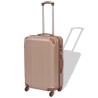   4 Pz. Set di Trolley Rigidi Color Champagne