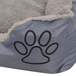   Cuccia per Cani con Cuscino Imbottito Taglia XL Grigio