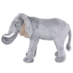   Elefante in Peluche in Piedi Grigio XXL