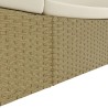   Lettino Prendisole in Polyrattan Beige