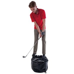 Pure2Improve Sacca Impatto da Golf per Allenamento Nera 23x8x25 cm