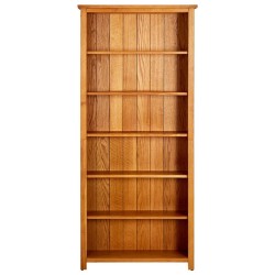   Libreria a 6 Ripiani 80x22,5x180 cm in Massello di Rovere