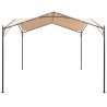   Gazebo Padiglione Tenda Tettoia 4x4 m in Acciaio Beige