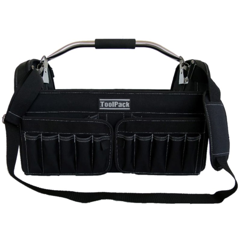 Toolpack Borsa per Attrezzi Portatile Brisk Nera 49x30x37 cm 360.114