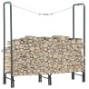 Rastrelliera per Legna da Ardere Antracite 120x35x120cm Acciaio