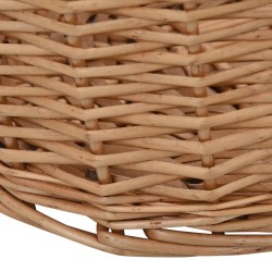 vidaXL Cesta per Legna con Maniglie 78x54x34cm Salice Naturale