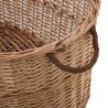 vidaXL Cesta per Legna con Maniglie 88x57x34cm Salice Naturale