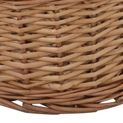 vidaXL Cesta per Legna con Maniglie 88x57x34cm Salice Naturale