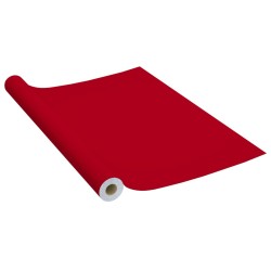 vidaXL Pellicola Autoadesiva per Mobili Rossa 500x90 cm in PVC