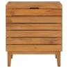 Cesto Portabiancheria 40x30x45 cm in Massello di Teak