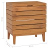 Cesto Portabiancheria 40x30x45 cm in Massello di Teak