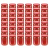   Vasi per Marmellata in Vetro Coperchio Rosso 48 pz 230 ml