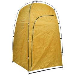 vidaXL Tenda per Doccia/WC/Spogliatoio Gialla