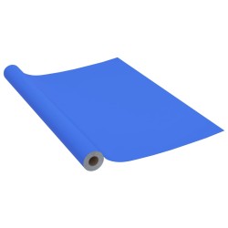 vidaXL Pellicola Autoadesiva per Mobili Blu Lucido 500x90 cm in PVC