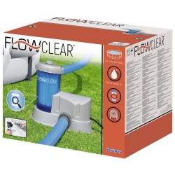 Bestway Pompa con Filtro a Cartuccia Trasparente Flowclear