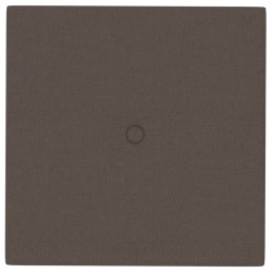 Pannelli Murali 12 pz Tortora 30x30 cm in Tessuto 1,08 m²