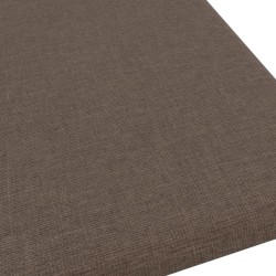 Pannelli Murali 12 pz Tortora 30x30 cm in Tessuto 1,08 m²