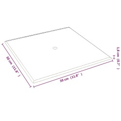 Pannelli Murali 12 pz Tortora 30x30 cm in Tessuto 1,08 m²