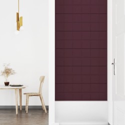 Pannelli Murali 12 pz Viola 90x30 cm in Tessuto 3,24 m²