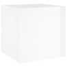 vidaXL Fioriera Bianco Lucido 40x40x40 cm in Legno ingegnerizzato