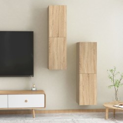 vidaXL Mobili TV Rovere Sonoma 2 pz 30,5x30x110 cm in Truciolato