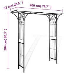 vidaXL Arco da Giardino 200x52x204 cm