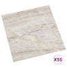 vidaXL Listoni per Pavimenti Autoadesivi 55 pz in PVC 5,11 m² Beige