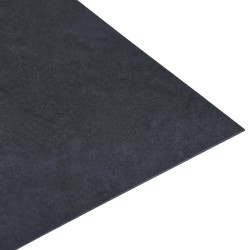 vidaXL Listoni per Pavimenti Autoadesivi in PVC 5,11 m² Marmo Nero