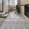 vidaXL Listoni Pavimenti Non Autoadesivi 5,26m² 2mm Cemento Marrone