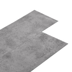 vidaXL Listoni Pavimenti Non Autoadesivi 5,26m² 2mm Cemento Marrone