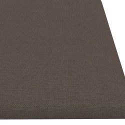   Pannelli Murali 12 pz Tortora 60x15 cm Tessuto 1,08 m²