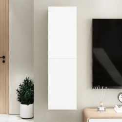 vidaXL Mobile TV Bianco 30,5x30x110 cm in Truciolato