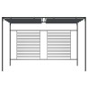 vidaXL Gazebo con Tetto Retrattile 4x3x2,3 m Antracite 180 g/m²