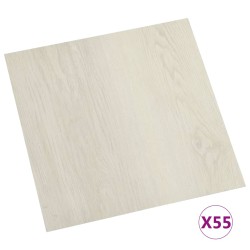 vidaXL Listoni per Pavimenti Autoadesivi 55 pz in PVC 5,11 m² Beige